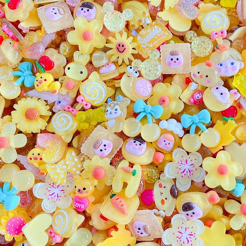 خرز راتنجي ملون كرتوني لطيف لصنع المجوهرات DIY لأغطية الهاتف وملاقط الشعر - Image 4