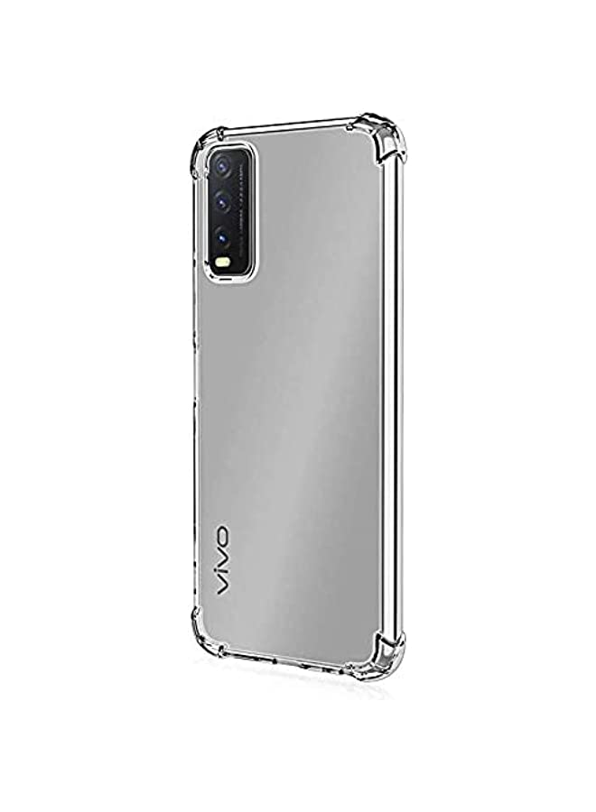 IAF حافظة لهاتف فيفو Y12s / Y20s / Y20i / Y20 / Y12a / Y11s / Y30g / iQOO U1x غطاء خلفي وسادة هوائية سيليكون ناعم مضاد للصدمات مضاد للخدش واقي حافة الزاوية