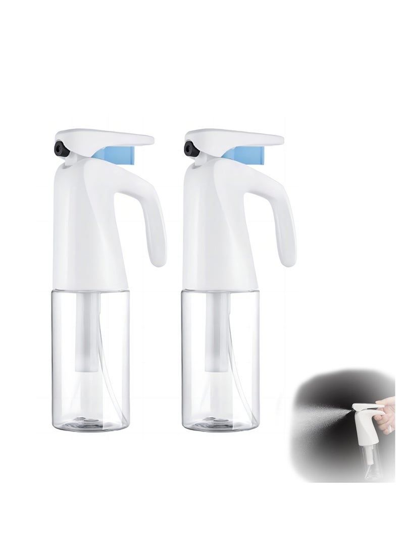 SYOSI 2pcs Continuous Spray Bottle for Hair Mister Fine Mist Sprayer for Home Cleaning Hair Styling Pet Grooming Plant Care 6.7oz - Image 1