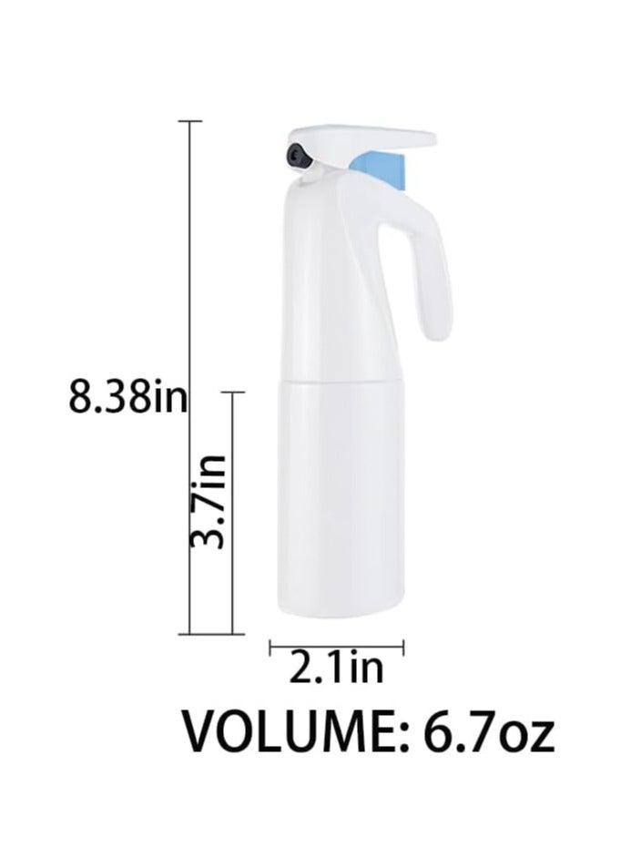 SYOSI 2pcs Continuous Spray Bottle for Hair Mister Fine Mist Sprayer for Home Cleaning Hair Styling Pet Grooming Plant Care 6.7oz - Image 3