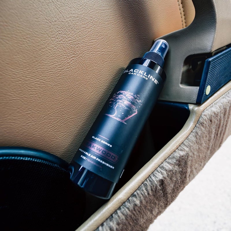 BlackLine Car Care - Teakwood Car Air Freshener Spray, Premium Odor Eliminator for Cars, Trucks, RVs, SUV, or Home Use - 8 fl OZ - Air Freshener - Teakwood Spray - Image 2