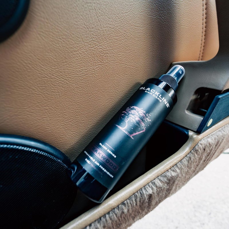 BlackLine Car Care - Teakwood Car Air Freshener Spray, Premium Odor Eliminator for Cars, Trucks, RVs, SUV, or Home Use - 8 fl OZ - Air Freshener - Teakwood Spray - Image 3