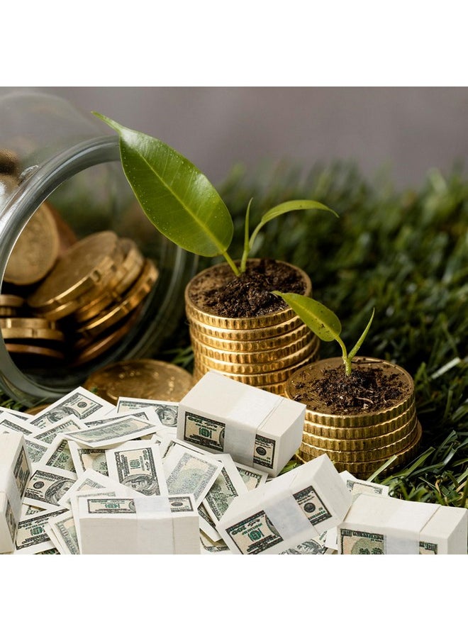 Bbiamsleep - 300Pcs Miniature Dollars Fake Money Prop Double Sided Printed 100 Dollar Bills Mini Money - Image 1