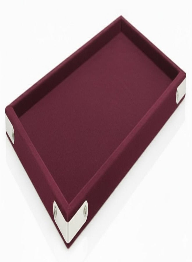 SENTONI Maroon Velvet Jewellery Finding Beading Tray Finding Display Organiser Perfect for Earrings Necklaces and Bracelets Jewellery Cosmetic Organizer Tray Pack of 1 (15x12 Inch)(Maroon) - Image 2