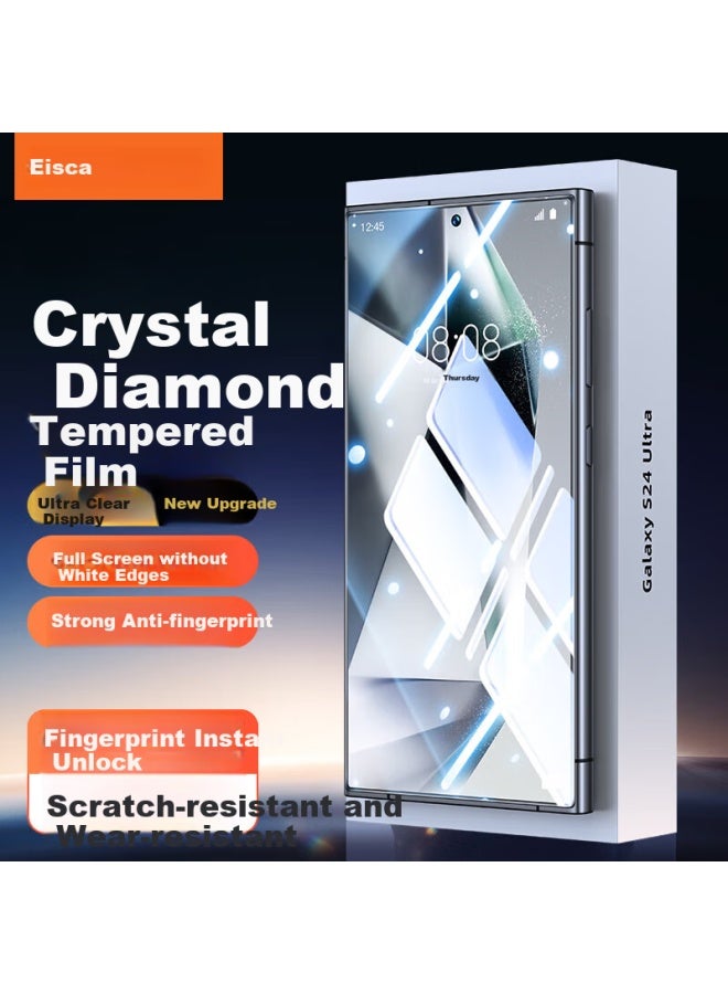 Iska Triple Strength Tempered Glass Screen Protector For Samsung Galaxy S24 Ultra, Full Screen High Definition Anti-scratch Fingerprint Unlock Glass Protection Jm957 - Image 1