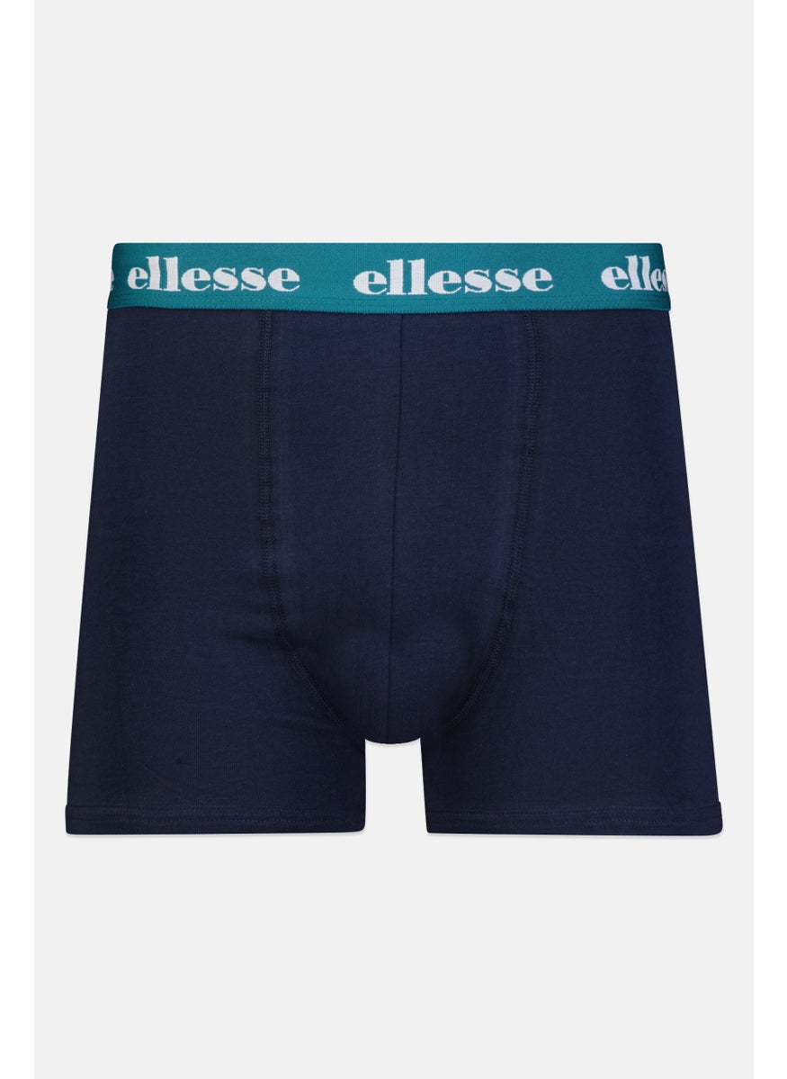 Ellesse Men 3 Piece Brand Logo Trunks, Multicolor  - Image 4