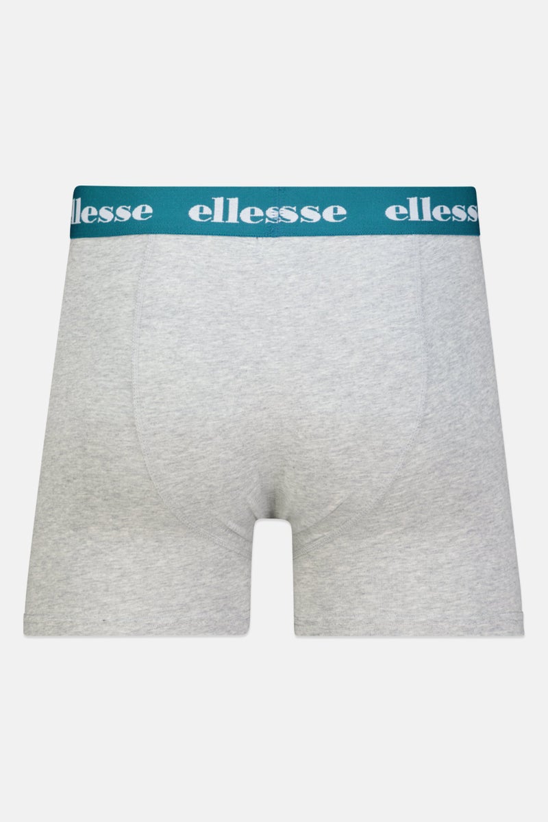 Ellesse Men 3 Piece Brand Logo Trunks, Multicolor - Image 2