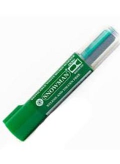 Snowman Green whiteboard pen with rounded tip + spare parts  - Image 3