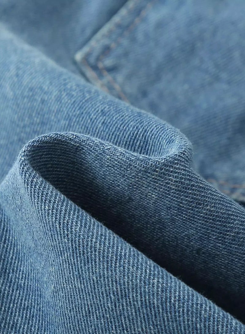 Girls Ripped Figure And Letter Graphic Jeans  - Image 3
