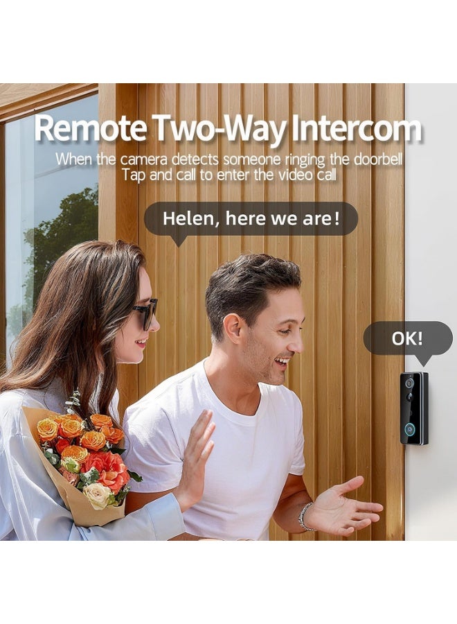 1080p Video Doorbell Camera Wireless,Live View and Two-Way Audio, Motion Alerts, Auto Snapshots and Local Recordings - Image 3