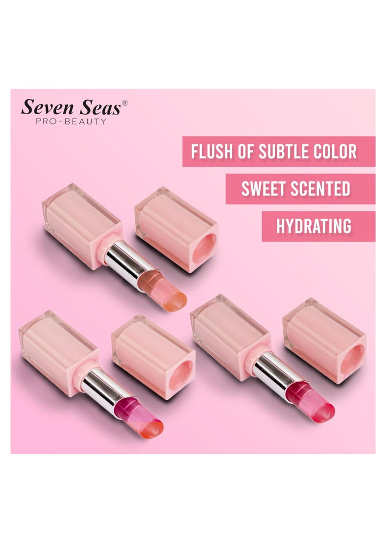 Seven Seas Seven Seas Rouge Gel Lipstick Smooth Texture Glass Finish  Long Lasting Lipstick Women Pink  - Image 3