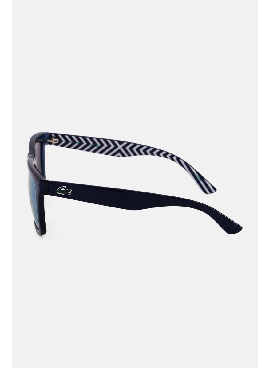 LACOSTE Men L750S Square Sunglass, Navy  - Image 4