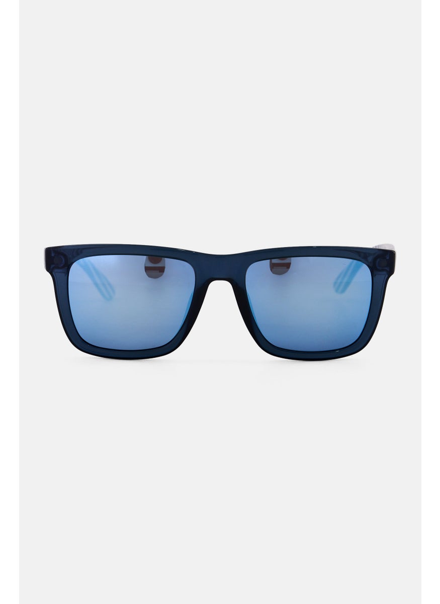 LACOSTE Men L750S Square Sunglass, Navy  - Image 1