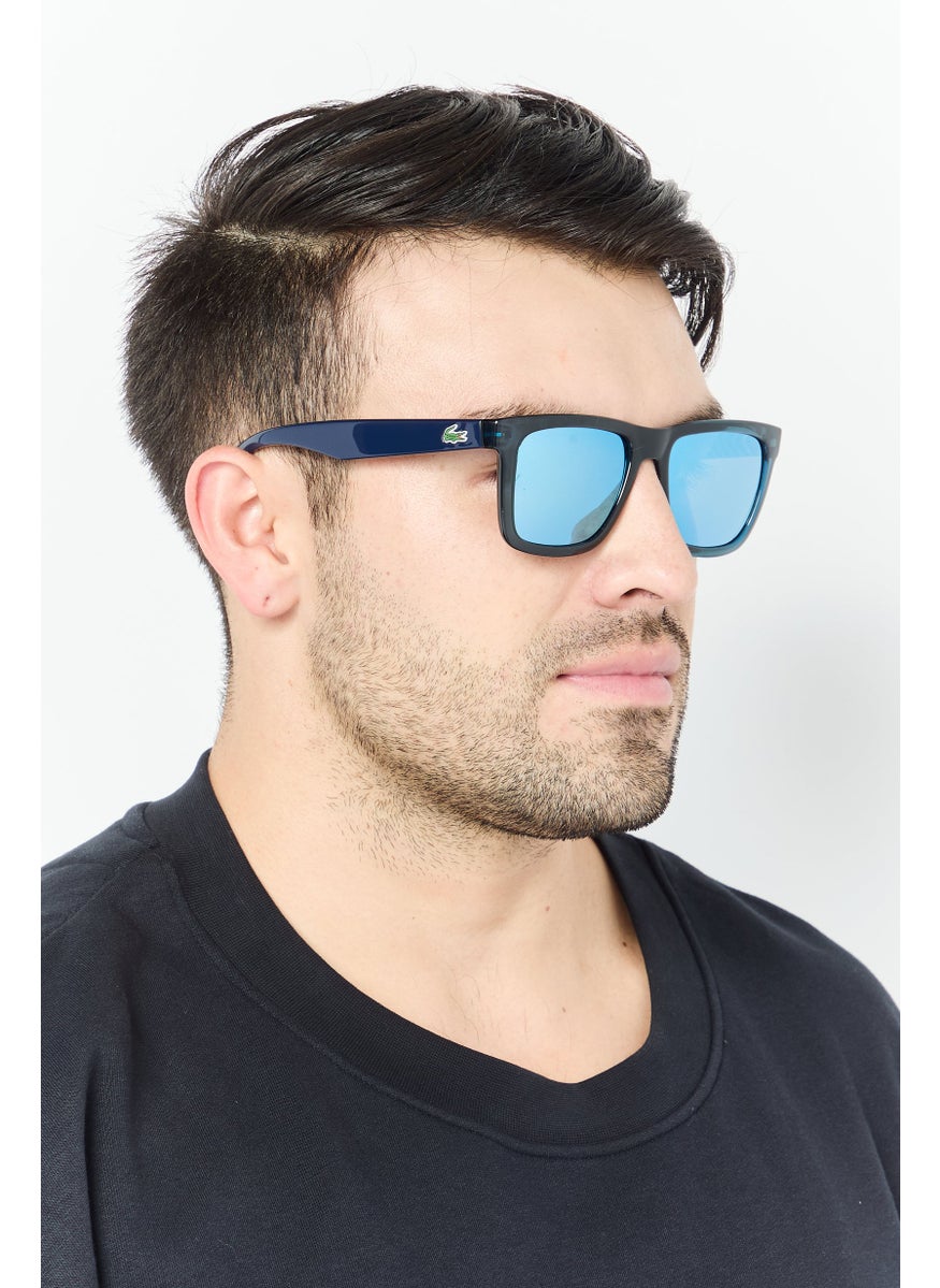 LACOSTE Men L750S Square Sunglass, Navy  - Image 2