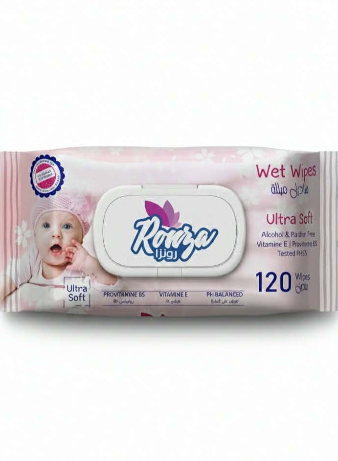 Ronza Wet Wipes- Vitamin E - 120 pieces - Image 1