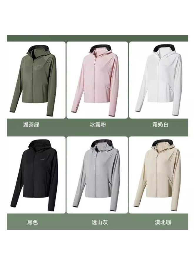 Song Feng Ya Original Yarn Big Hat Brim Removable Sun Protection Clothing W En's Summer Outdoor Uv Protection Ice Silk Breathable Sportswear Sun Protection Clothing - Image 3