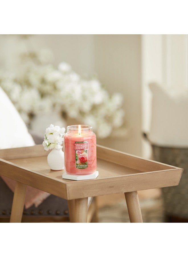 Yankee Candle Sun-Drenched Apricot Rose Scented, Classic 22oz Large Jar Single Wick Candle, Over 110 Hours of Burn Time - Image 2
