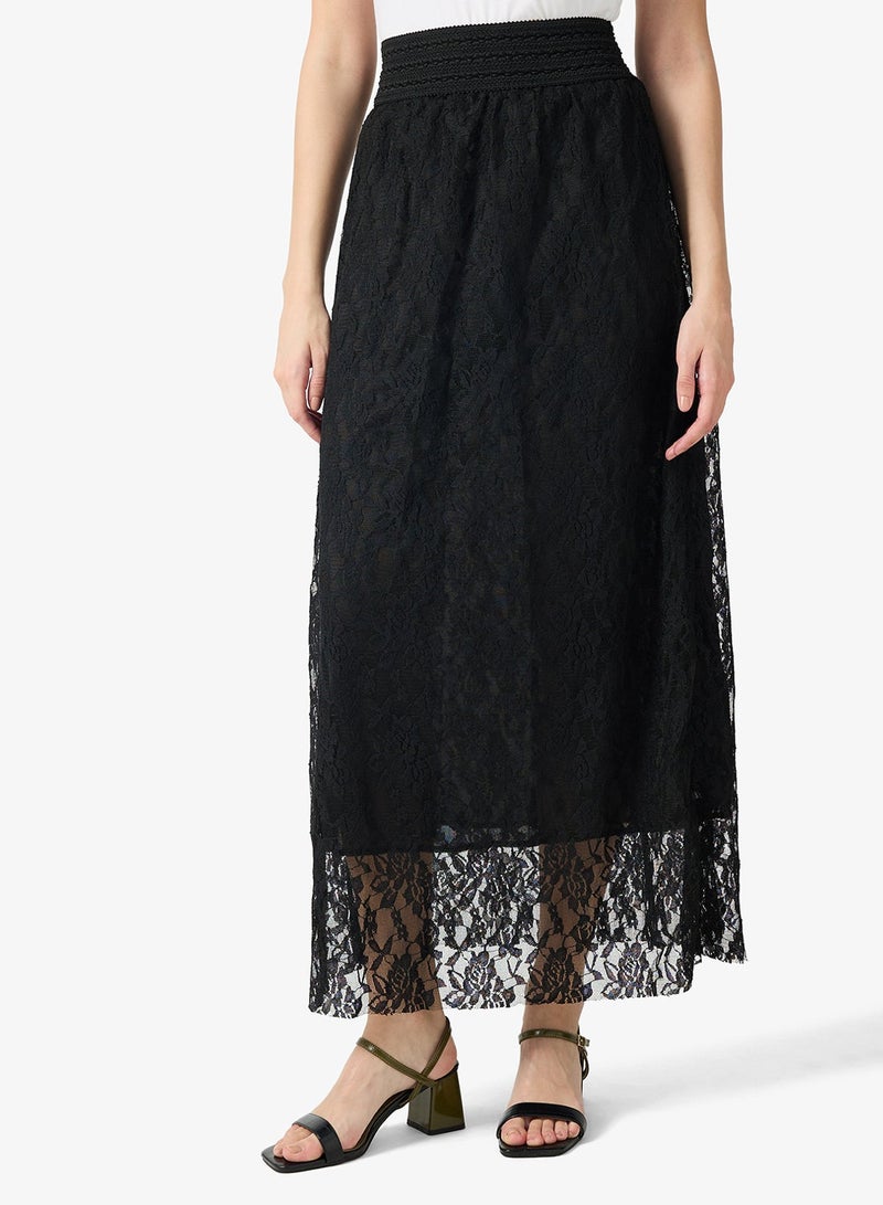 ايلا تنورة عمودية بشراشيب غير متماثلة - Image 4