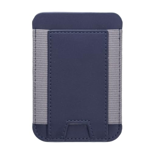 Captese Faux Leather Unisex MagIT Wallet Pouch, Card Holder with 6 Card Capacity, Compatible with MagSafe/PixelSnap, for iPhone 17/16/15/14/13/12/Pixel 10 Series (Steel Blue) - Image 1