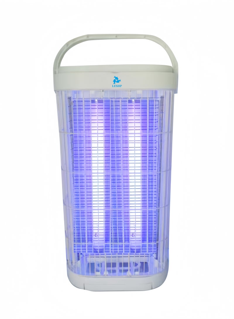 ليشب 3800V مزدوجة 15W البعوض محاصرة البعوض القاتل الكهربائية ، ذبابة القاتل ، في الأماكن المغلقة في الهواء الطلق الحشرات الطائرة ، عالية الطاقة الأشعة فوق البنفسجية البعوض القاتل ، مناسبة للأسر ، فناء ، الفناء الخلفي ، والتخييم - Image 1