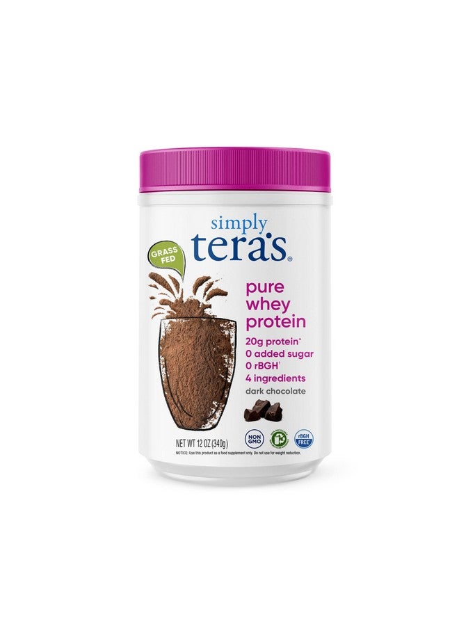 Tera's Whey Protein, Dark Chocolate, 12 Oz - Image 1