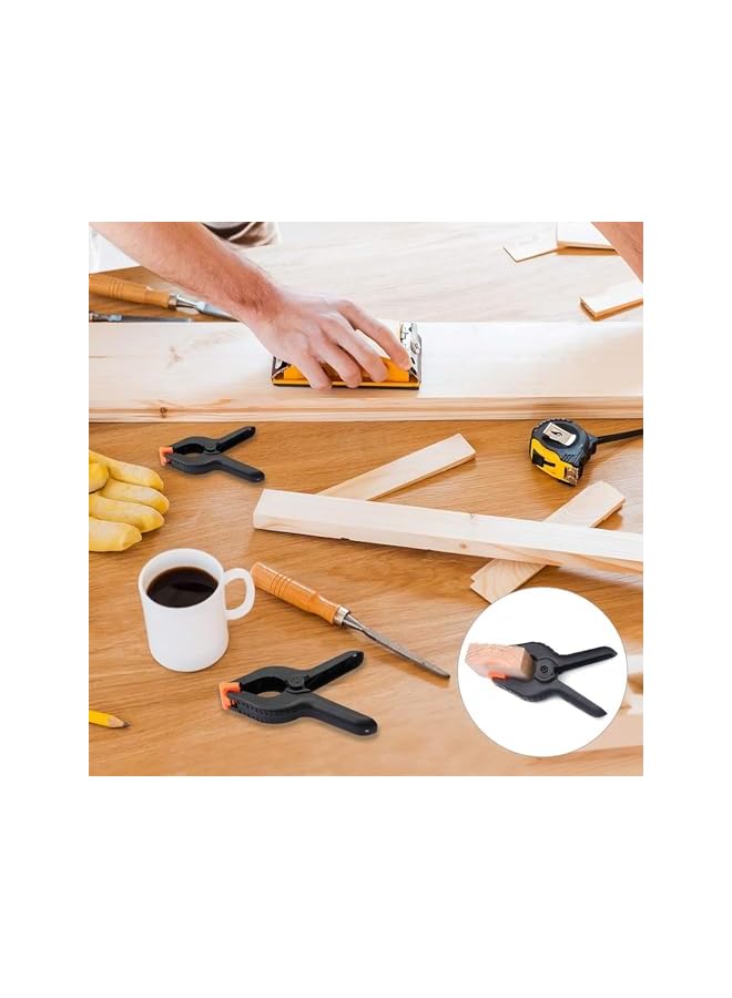 promass Spring Clip, 10 Packs of 3.5 inch Professional Plastic Small Spring Clamps, Heavy Duty for Crafts or Plastic Clips and Backdrop Clips Clamps for Backdrop Stand, Photography, Home Improvement - Image 5