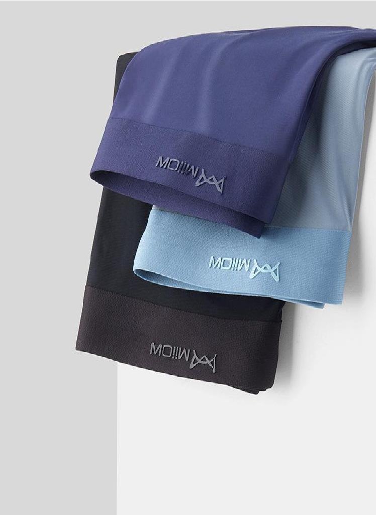 MIIOW - 3Pcs 120D Ice Silk Men Boxer Shorts Thin Icy  Graphene Antibacterial Men's Panties Seamless Male Underpants Underwear - Image 1