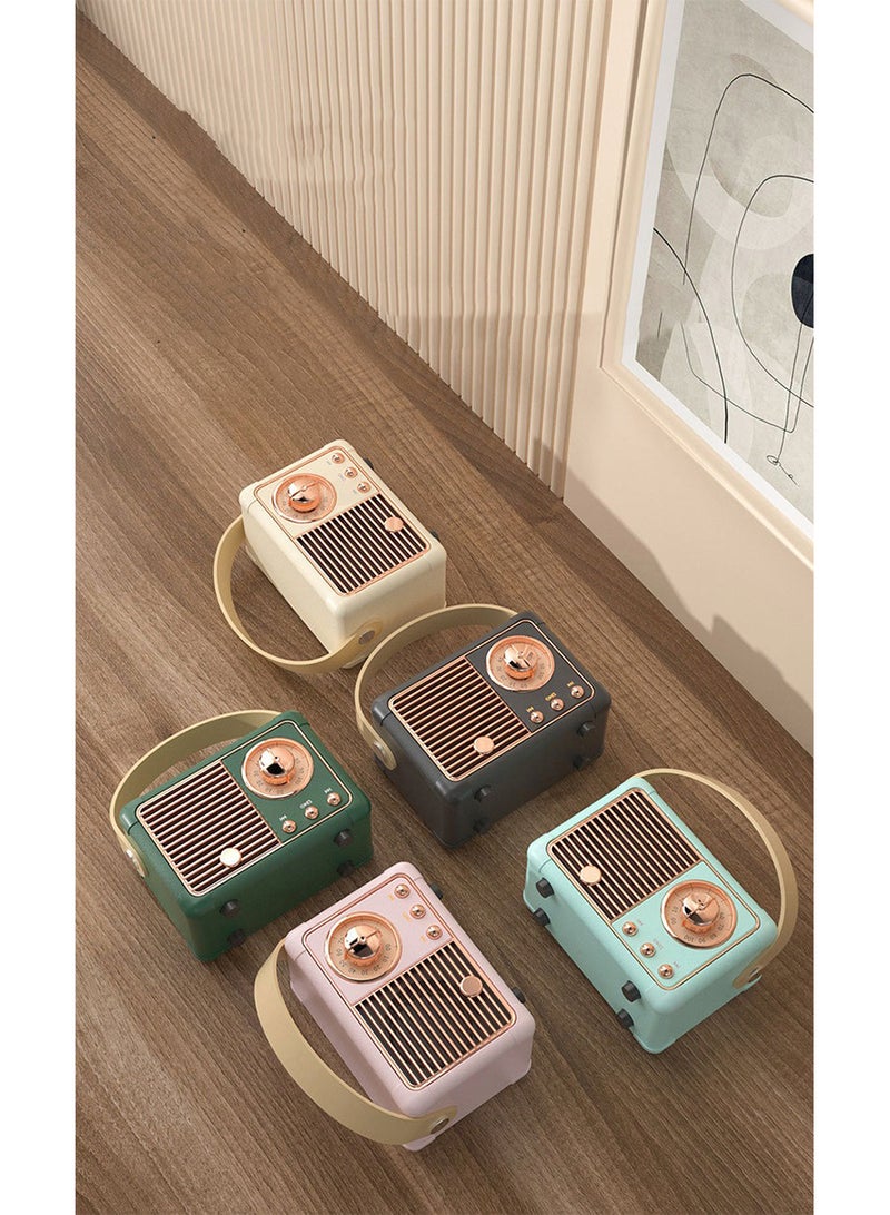 Retro Bluetooth Speaker,Cute Mini Speaker with FM Radio,Portable Wireless Speaker with TWS for Home Outdoor Travel,Bookshelf Speaker,Vintage Decor,Gifts for Girls,Teens  - Image 3