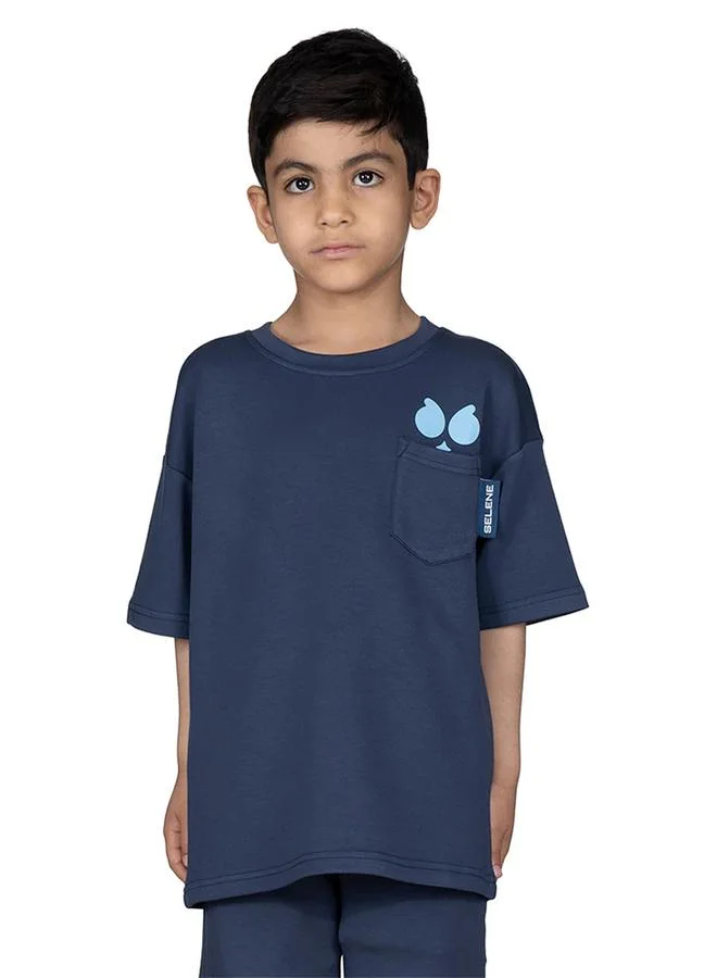 Selene Boys Logo Print Oversized T-Shirt