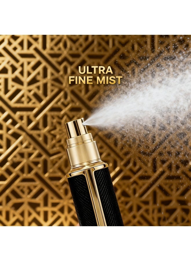 ONECIRCLE Refillable Perfume Bottle 10ML Atomizer with Mini Perfume refill Bottle For Men and Women|perfume bottle for Travel|Pocket Size Atomizer for Purse and Hand bag.(black) - Image 2