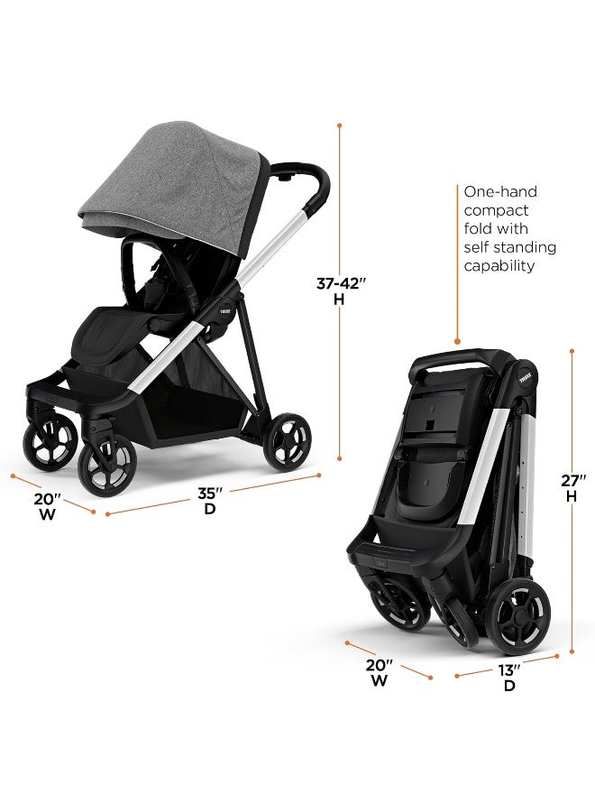 Thule Shine Stroller, Grey Melange - Image 3