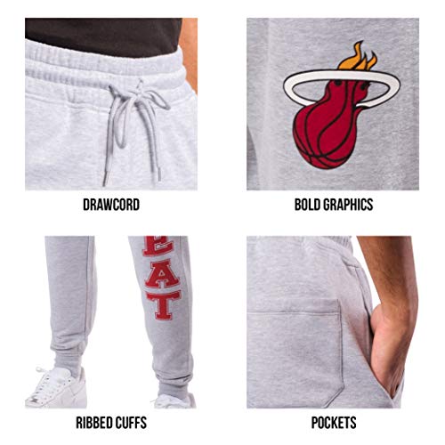 Ultra Game NBA Official Men’s Super Soft Game Day Jogger Sweatpants - Unisex, Philadelphia 76ers, Heather Gray, Small - Image 4