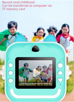 besrey  Kids Camera Instant Print, Birthday Gifts for Kids Age 3-12, Selfie Digital Camera with 1080P Videos,Toddler Portable Travel Camera Toy (Blue)  - Image 2