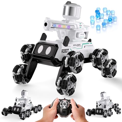 Godboat Robot Dog Smart Toys for Kids with Music LED Eyes 24GHZ RC Car 8Wheel Stunt 9 Lifelike Actions and WaterShooting Age 3 4 5 6 7 8 Year Old Boys Girls Christmas Birthday Gifts 2026 - Image 1