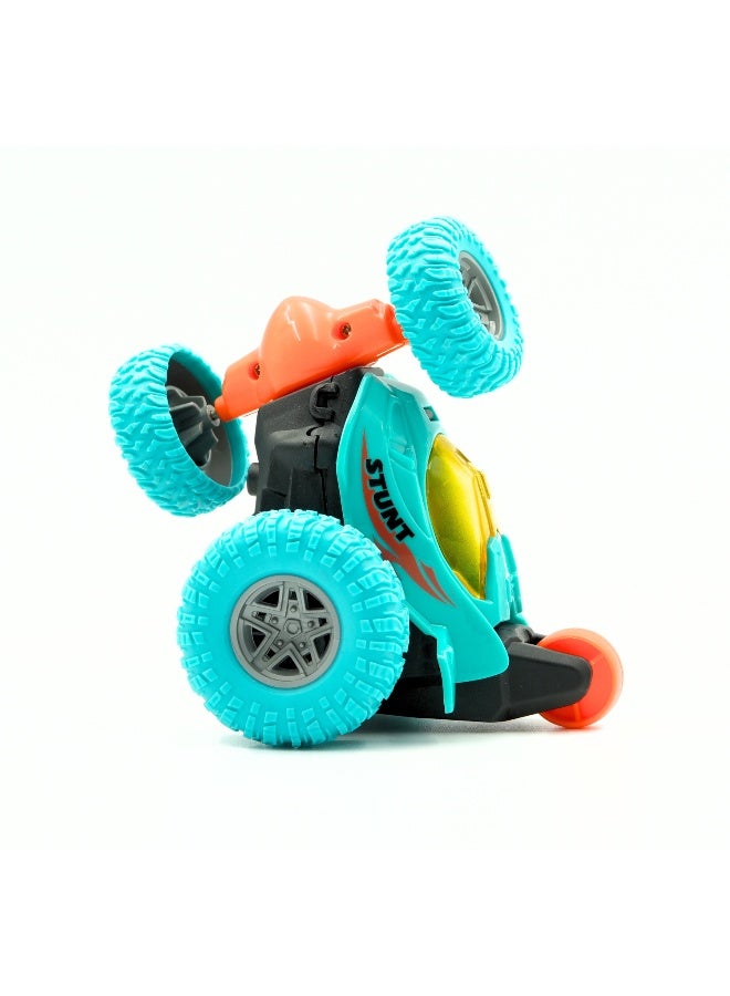 الآلات الصغيرة Mini R/C Turbo Twister (Blue) |  360 Degree Rotate & Stunt | 1.64 Scale | Multi Directional | Colorful Lights |  R/C 4 Channel | Age 3+ - Image 2