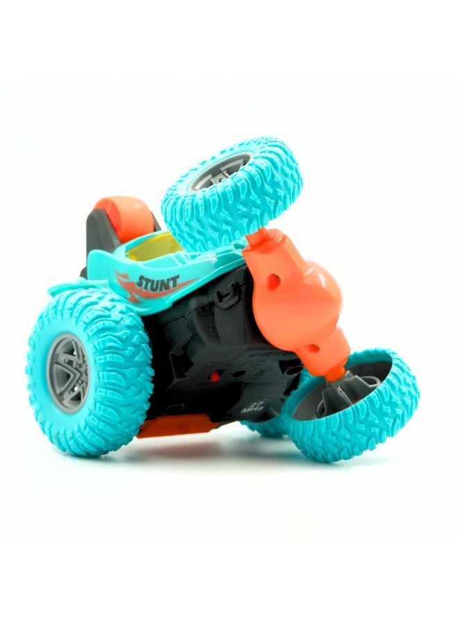 الآلات الصغيرة Mini R/C Turbo Twister (Blue) |  360 Degree Rotate & Stunt | 1.64 Scale | Multi Directional | Colorful Lights |  R/C 4 Channel | Age 3+ - Image 3