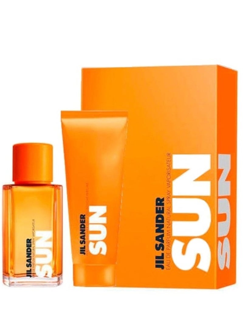 jil sander Sun For Women Set Edp 75ml + Shower Gel 75ml  - Image 1