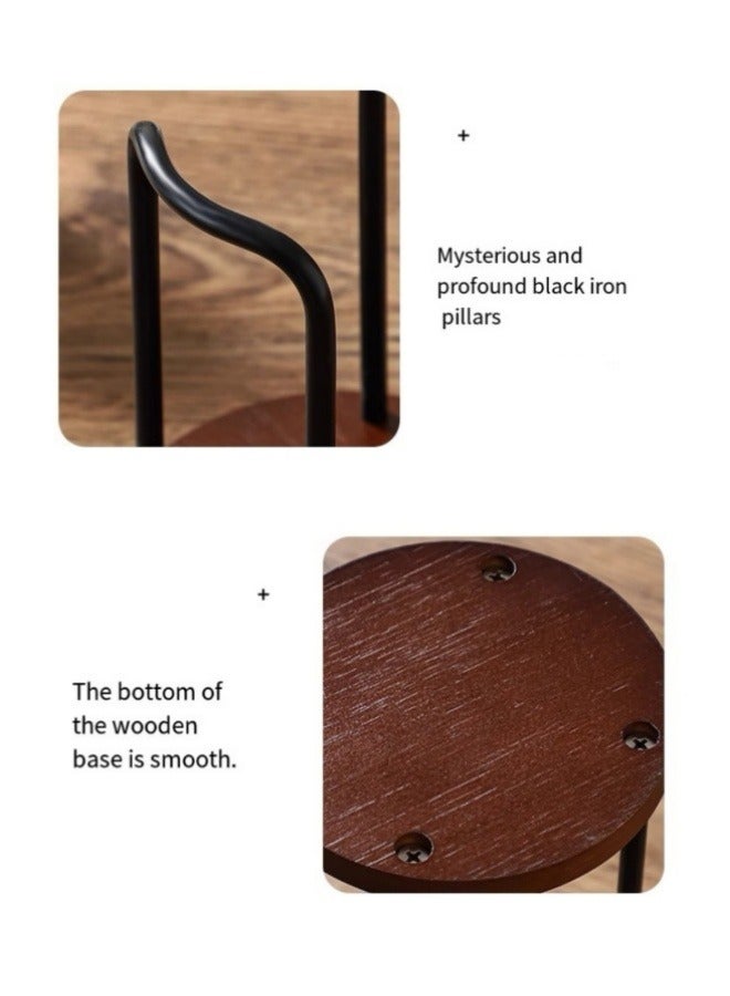 Cup Holder Disposable Cup Picker Wooden Base Paper Cup Holder - Image 2