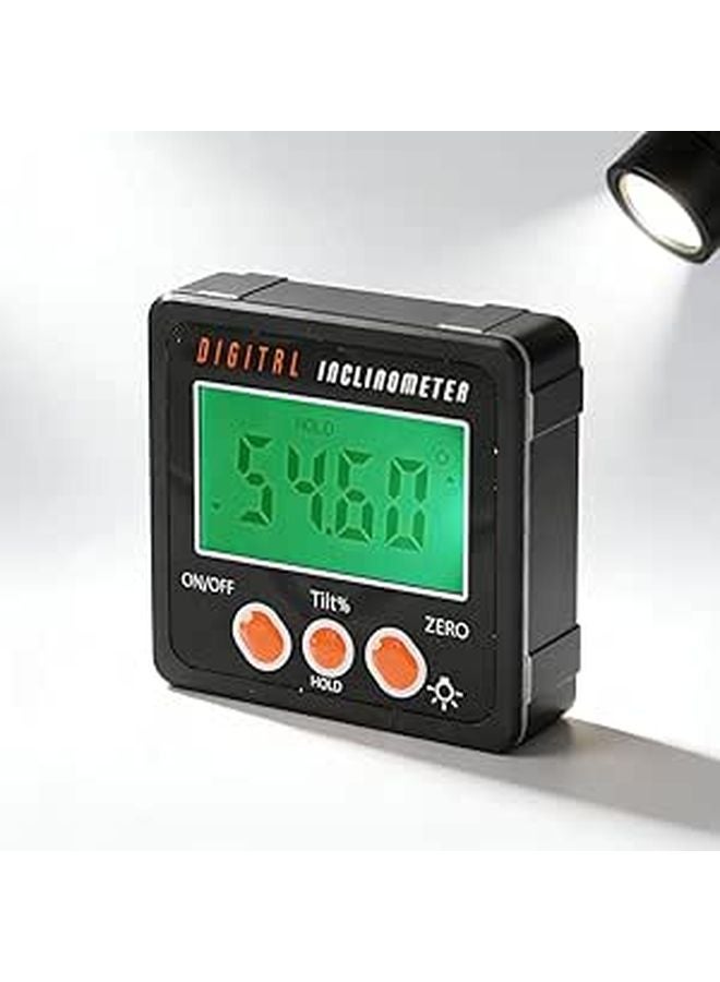 Digital Magnetic Inclinometer Protractor ABS High Accuracy IP54 for Woodworking Construction - Image 1