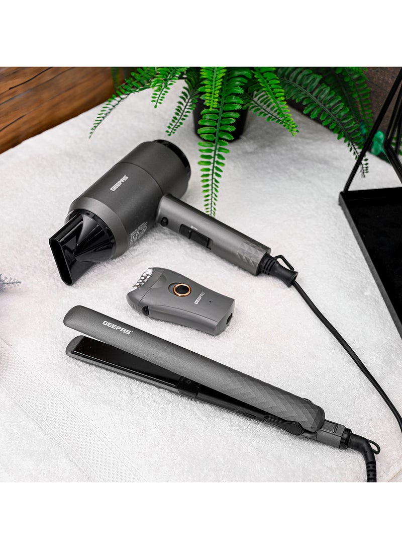 GEEPAS مجموعة تصفيف احترافية 3 في 1 مجددة - Image 2