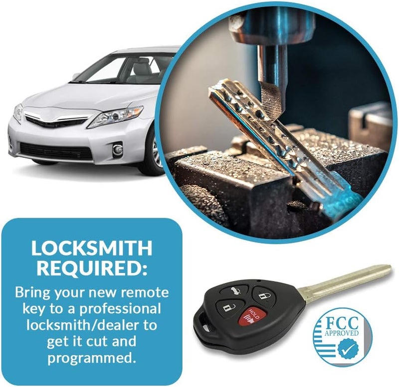 Keyless2Go Replacement Key Fob for Toyota Camry 2007-2010 - Image 5