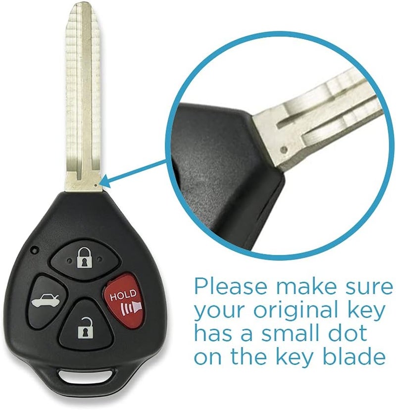 Keyless2Go Replacement Key Fob for Toyota Camry 2007-2010 - Image 3