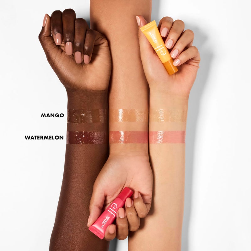 elf e.l.f. Squeeze Me More Lip Balm Duo, Moisturizing Balm For A Sheer Tint Of Color, Made With Hyaluronic Acid, Vegan & Cruelty-Free, Mango & Watermelon - Image 3