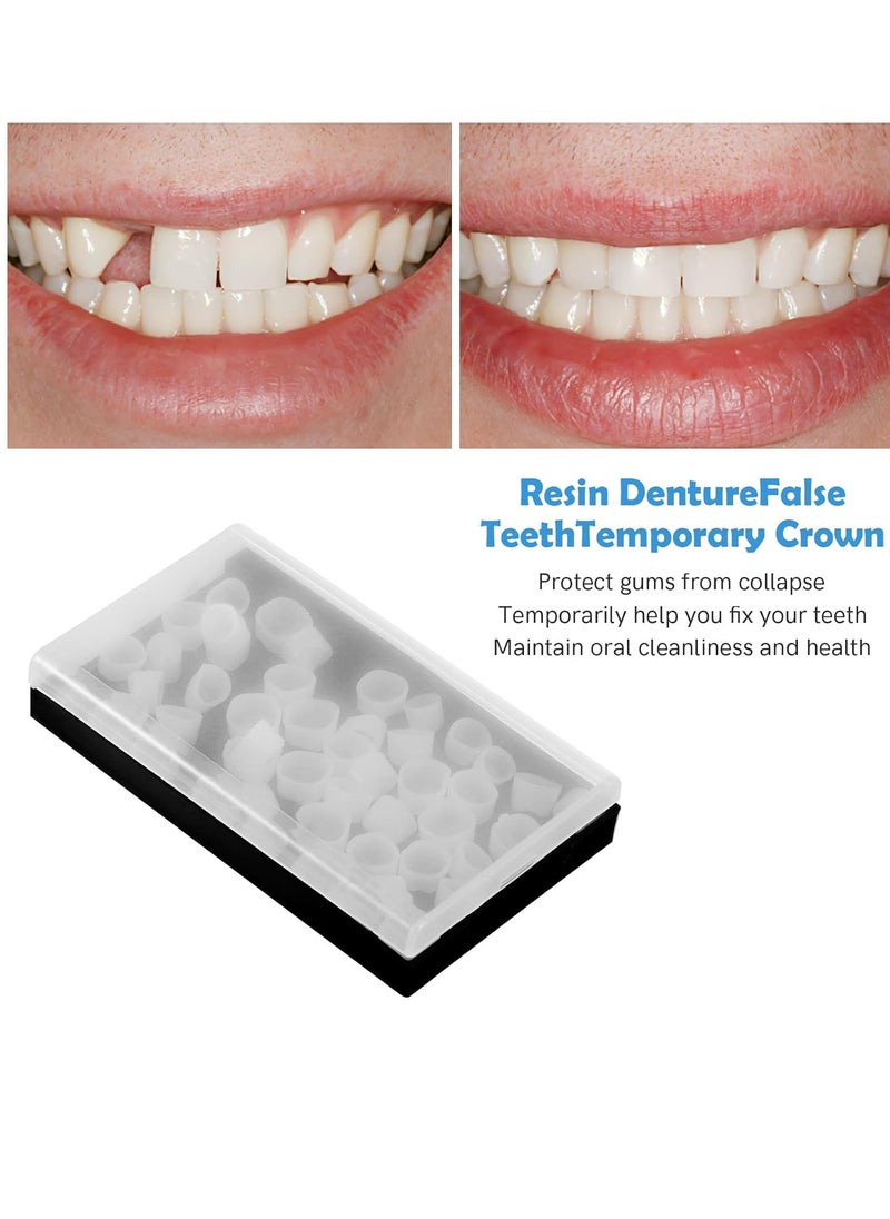 HEALLILY Dental Temporary Crowns Teeth Kit: Posterior Teeth Dental Temporary Crown Veneers Materials for Missing or Broken Tooth  - Image 4