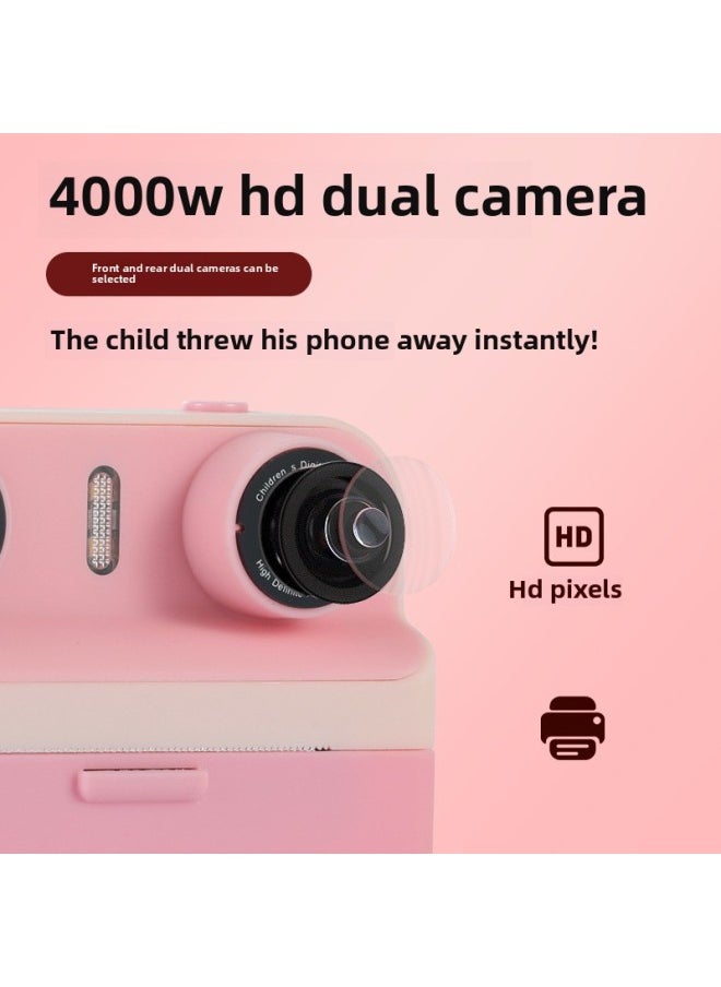 Generic Thin High-definition Children's Camera Polaroid Print Digital Camera Birthday Holiday Gifts Wholesale-Color:Printer 3 Volume  - Image 2