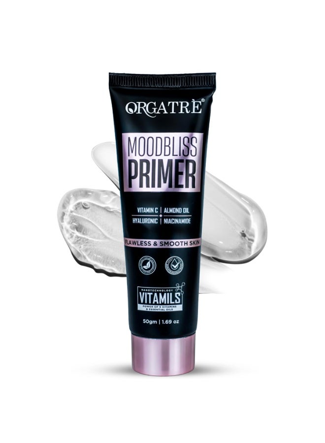 Orgatre MoodBliss Face Primer 50ml | Pores & Fine Lines Minimizer | Non-Greasy and Oil-Free | Long-Lasting Matte Finish for All Skin Types - Image 1