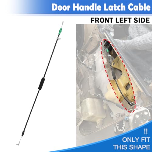 Osompar Front Left Side Interior Door Latch Cable Compatible with 2003 2004 2005 2006 2007 4Door Honda Accord LX EX DX Hybrid Replaces 72171-SDA-A02 Door Handle Latch Release Cable - Image 3
