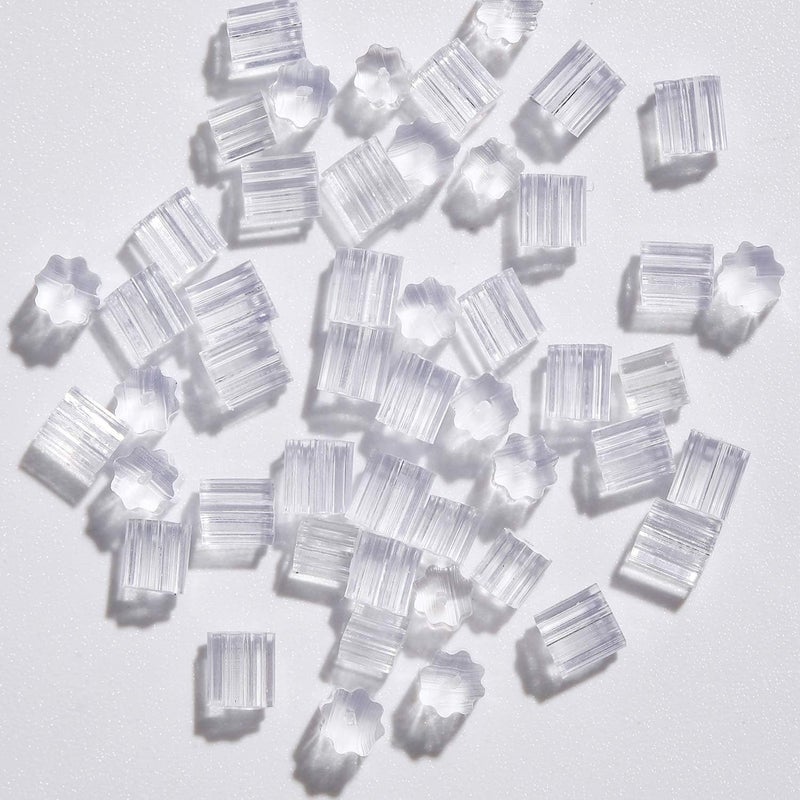 KASBEE Silicone Earring Backs, 200PCS Soft Clear Earring Backing Replacement Stoppers for Stud Post Fishhook Earrings, Hypoallergenic - Image 1