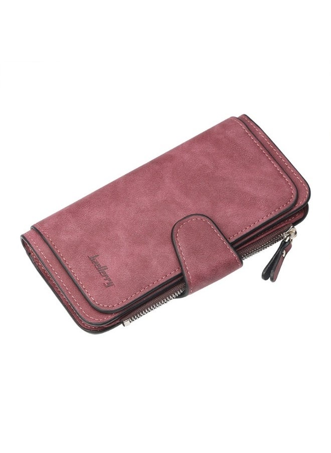 baellerry Women's Purse Long Multi-card Women's Advanced Purse Fashion Triple Fold Vertical Handbag  - Image 1