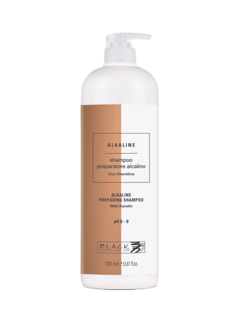 BLACK PROFESSIONAL LINE - Black Professional Line Alkaline Preparing Shampoo With Keratin pH 8-9 1000ml - Image 1